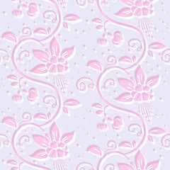 Abstract seamless floral pattern