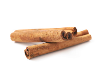Cinnamon stick isolated