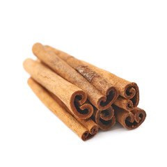 Cinnamon stick isolated