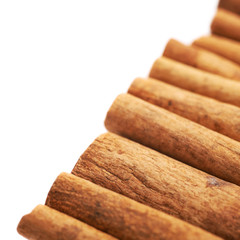 Surface covered with cinnamon sticks