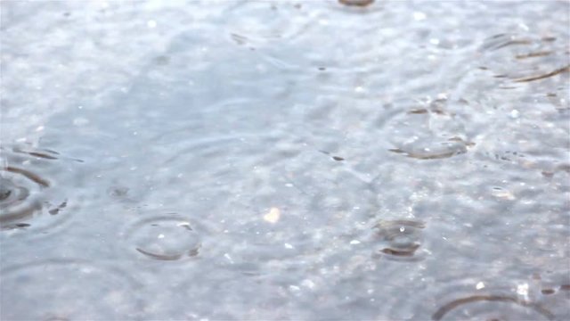 Raining Concrete Close Up