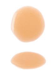 Puddle of wine vinegar isolated