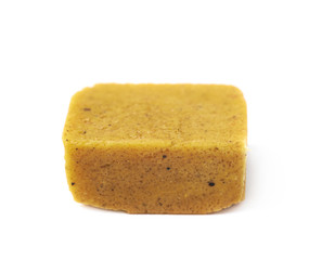 Bouillon stock broth cube isolated