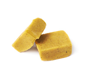 Bouillon stock broth cube isolated