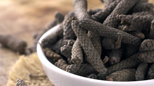 Portion of long Pepper as seamless loopable 4K UHD footage