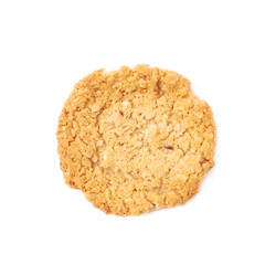 Oatmeal cookie isolated