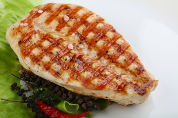 Grilled turkey breast