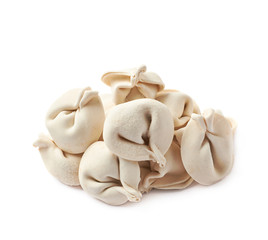 Pile of frozen dumplings