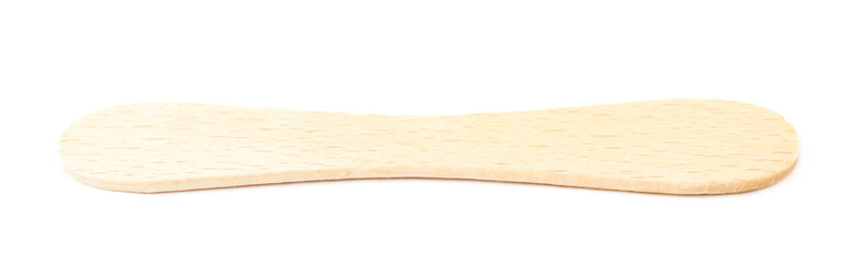 Empty wooden ice cream's stick isolated