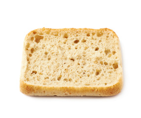 Single piece of bread bun isolated