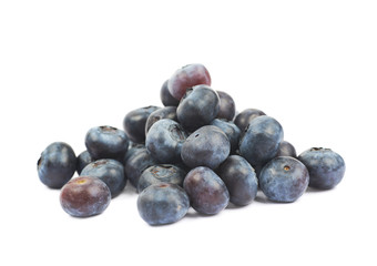 Pile of bilberries isolated