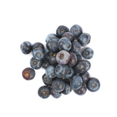 Pile of bilberries isolated