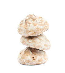 Russian gingerbread cookie isolated