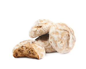 Russian gingerbread cookie isolated