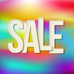 Spring sale design. Beautiful colorful illustration. illustration