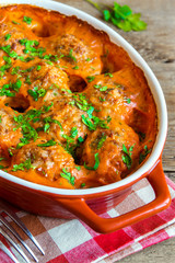 Meatballs with tomato sauce