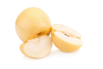 pear fruit over white background
