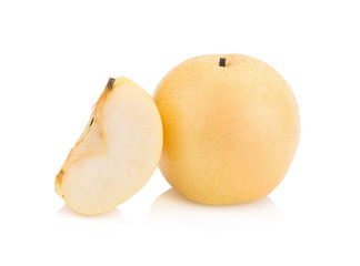pear fruit over white background