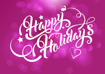 happy holidays, greeting card