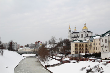 View of historic center of Vitebsk, Belarus 