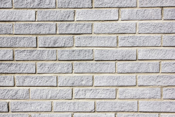 Gray brick wall background.