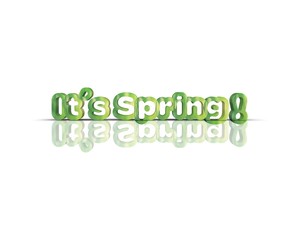 springtime  3d word
