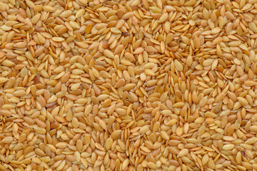 Golden linseed texture or background