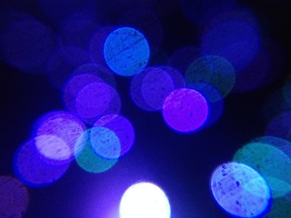 Blur of Christmas lights