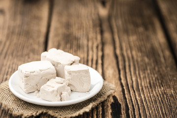 Block of Yeast (selective focus)