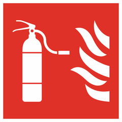 Fire extinguisher sign