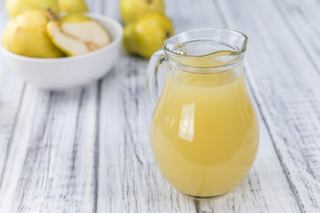 Some fresh made Pear Juice
