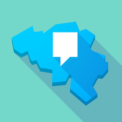 Long shadow map of Belgium with a tooltip