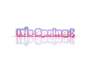 it´s spring 3d word