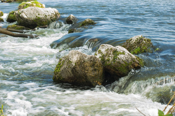 river, waterfall