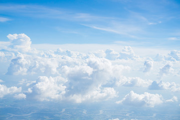Sunny Day Blue Sky Cloud and river Background