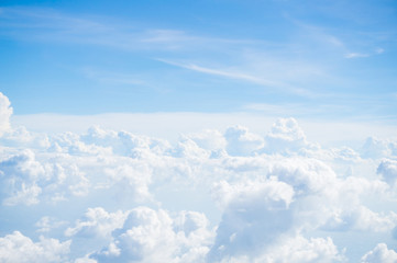 Sunny Day Blue Sky and Cloud Background