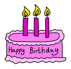 Illustration of a birthday cake