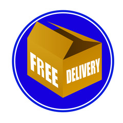 free delivery box package vector