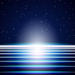Obraz premium Bright neon lines background
