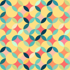Retro seamless geometric pattern