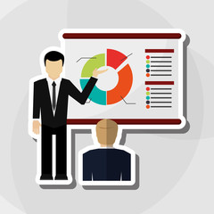 Business icon design, vector illustration