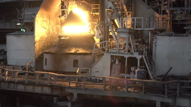 BOF kislorodom.Obschy plan in time metal purge 2