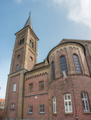 Fototapeta na wymiar evangelische Stammhauskirche Kaiserswerth Düsseldorf