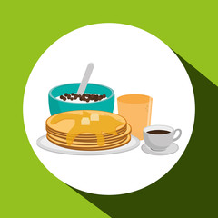 Breakfast design , vector illustration