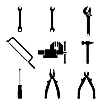 Small tools icon set