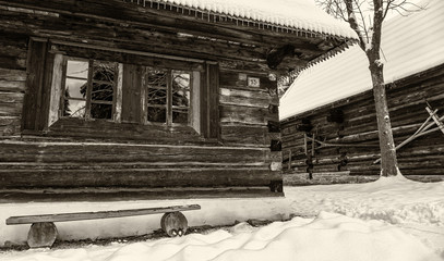 Wooden cottages in Zuberec, Slovakia