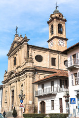 Fototapeta na wymiar The Parish of Corneliano of Alba, Italy 