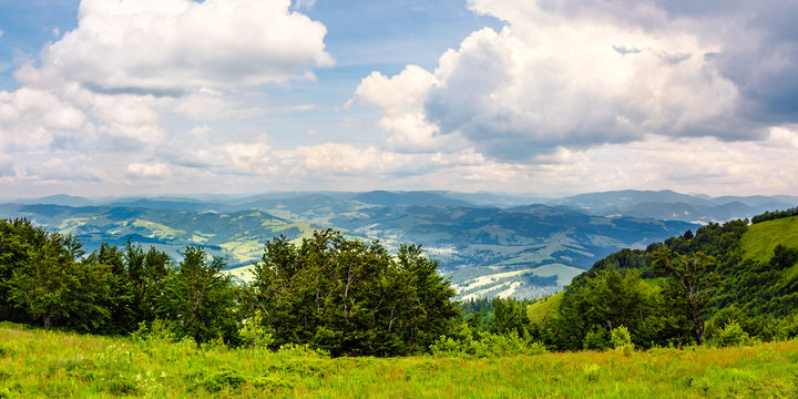 high mountain panorama view