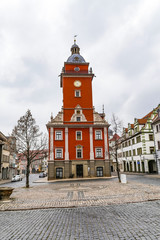 Fototapeta na wymiar scenic view to old hall of Gotha in Thuringia