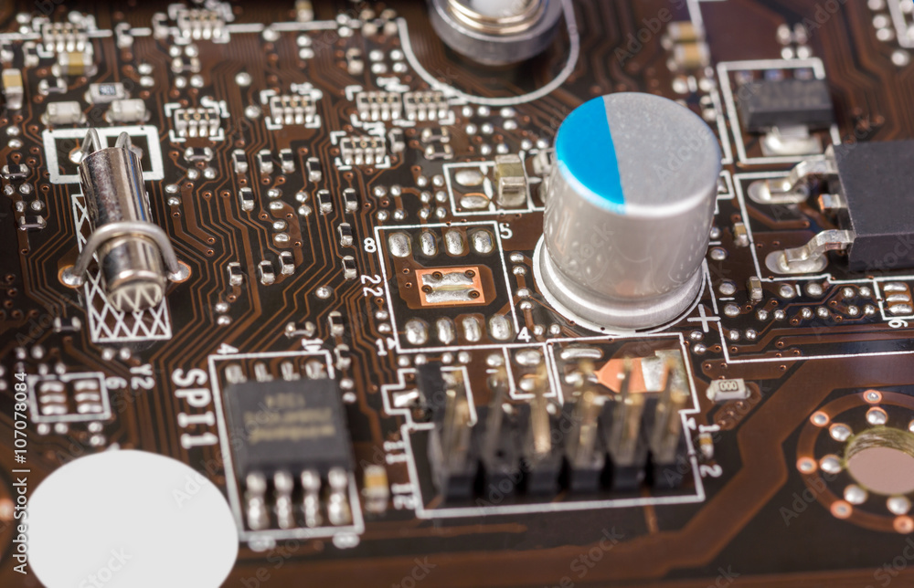 Poster electronic collection - computer circuit board